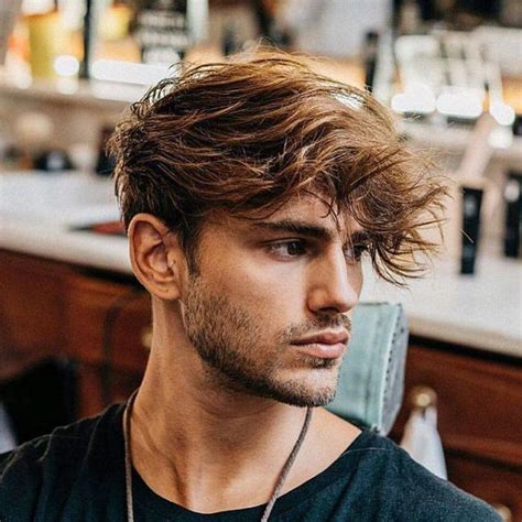 messy fringe hairstyle|25 Stylish Fringe Haircuts for Men in 2024 .